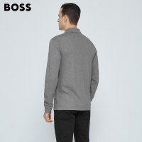 雨果博斯boss男装2021年秋季款刺绣徽标长袖Polo衫